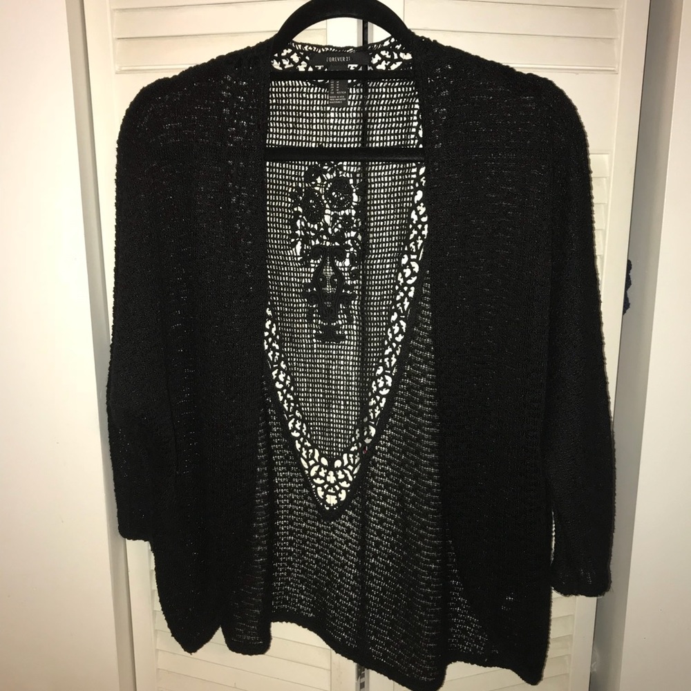 Forever 21 Black Cardigan